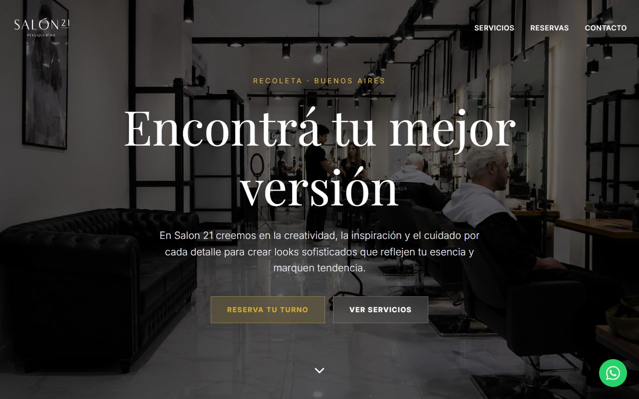 Sitio web de Salon 21