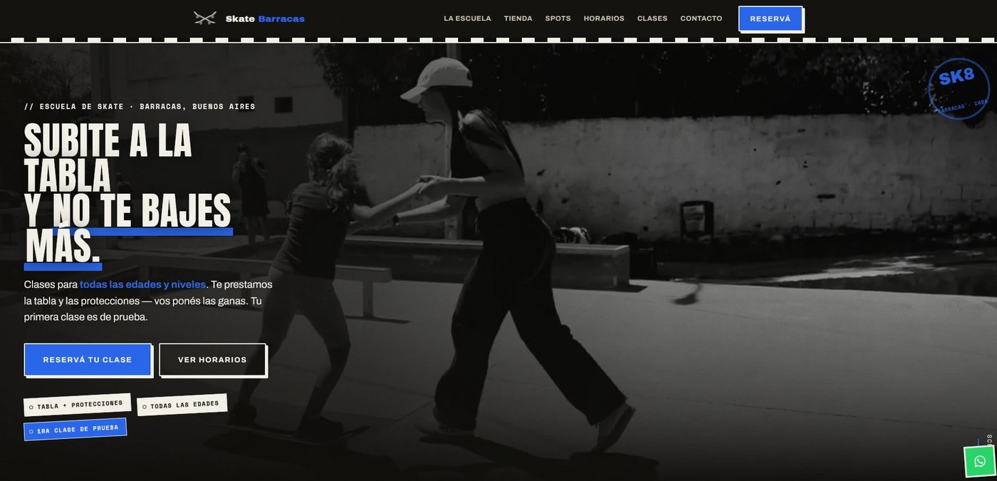 Sitio en curso de Skate Barracas